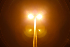 Street lamp by night