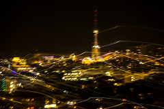blurred lights (lightpainting) in berlin