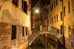 romantic bridge in venice
