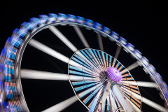 riesenrad bei nacht