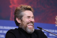 Willem Dafoe auf der Pressekonferenz für den Goldenen Ehrenbär der Berlinale am 20.2.2018 in Berlin