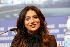 dira paes(Schauspielerin) auf der Pressekonferenz der 69. Berlinale für den Film "Devine Love" im Grand Hayatt Hotel am 13.02.2019 in Berlin