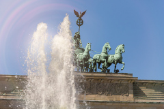 Brandenburger Tor in Berlin in summer time