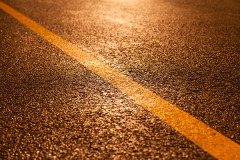 road marking on asphalt