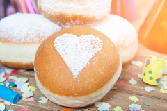 pancakes with heart
