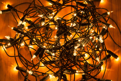 chaing of lights for christmas